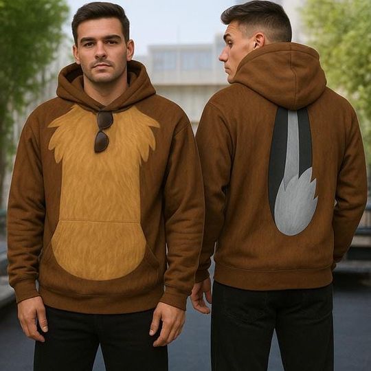 Chip N Dale Cosplay 3D Hoodie, Rescue Rangers Hoodies Sweatshirt