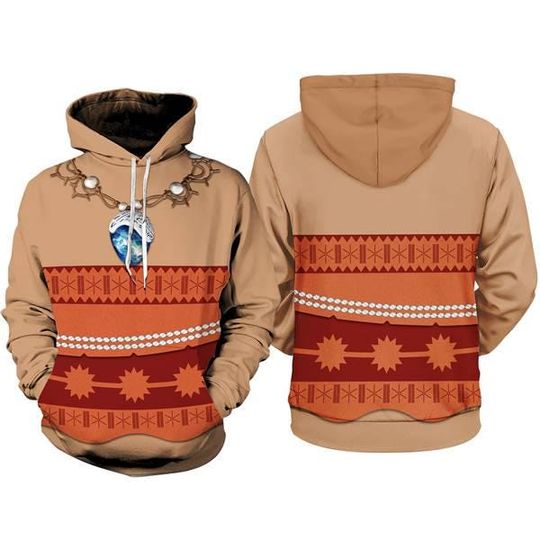 Discover Moana Princess Halloween Costume Hoodie, Moana Cosplay Costume Sweatshirt