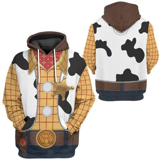 Discover Woody Halloween Costume Hoodie, Sheriff Woody Pullover Sweatshirt