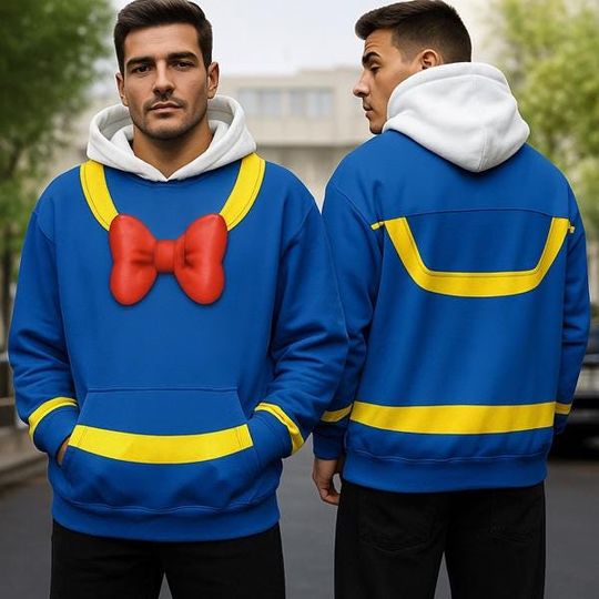 Discover Donald Duck Blue Suit 3D Costume Cosplay T-Shirt, Duck Unisex Shirt, Mouse's Friend Halloween Costume For Family Group T Shirt