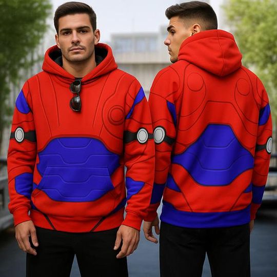 Disneyland Baymax Armor Wings Render 3D, Big Hero 6 Sweatshirt, Baymax Costume Hoodie