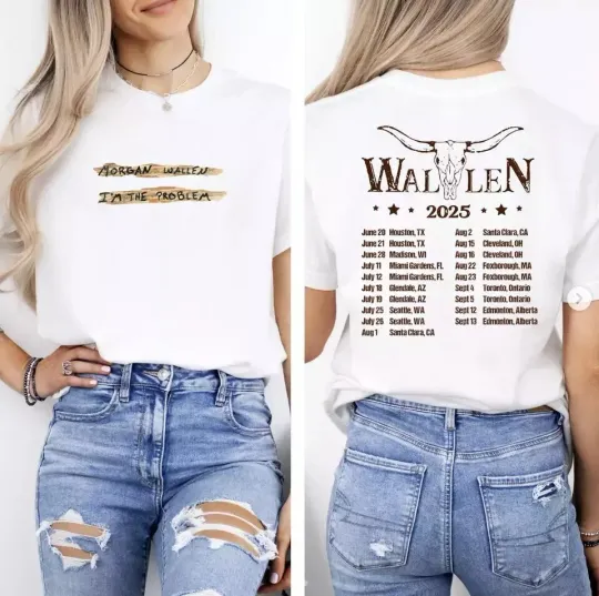 Discover Wallen Western Im The Problem Tour 2025 T-Shirt