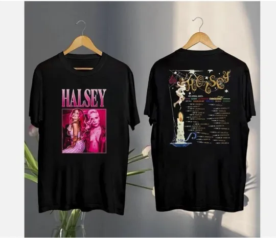 Discover Halsey Concert Graphic Tee, Halsey For My Last Trick The Tour 2025 Shirt