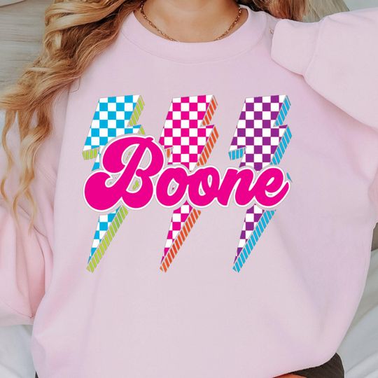 Discover Retro Boone Groovy Sweatshirt with American Hearts Tour 2025 Crewneck