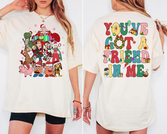 Discover Disney Toy Story Christmas Shirt, Disney Family Christmas Party 2024, You've Got A Friend In Me, Disney Group Christmas Sweatshirt,