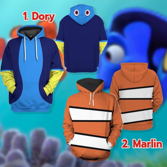 Finding Nemo Dory 3D Full Over Print Hoodie