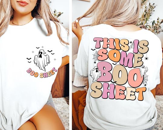 Halloween Shirt, This is Some Boo Sheet Shirt, Women Halloween TShirt, Halloween Funny TShirt, Funny Halloween Shirts, Halloween Party Shirt