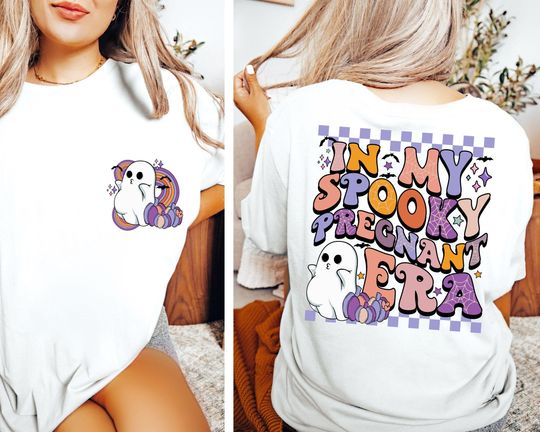 Pregnancy Halloween Shirt, Spooky Pregnancy Era, Halloween Mom Shirt, New Mom Gifts, Halloween Maternity Shirt, Pregnancy Announcement Shirt