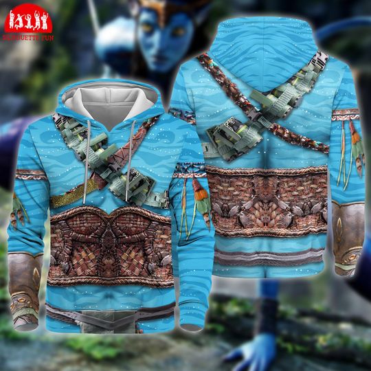 Avatar Jake Sully 3D Full Over Print Hoodie, Avatar Character Cosplay Sweatshirt