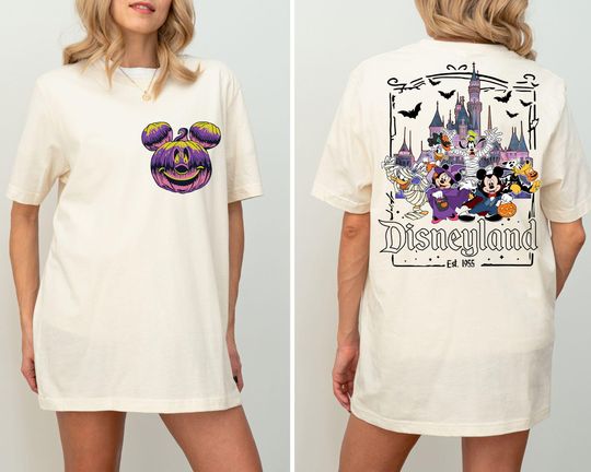 Discover Disneyland California Halloween Shirt, Mickey and Friends Halloween Shirt, Spooky Season Shirt, Disneyland Vacation Tee, Disney Pumpkin Tee