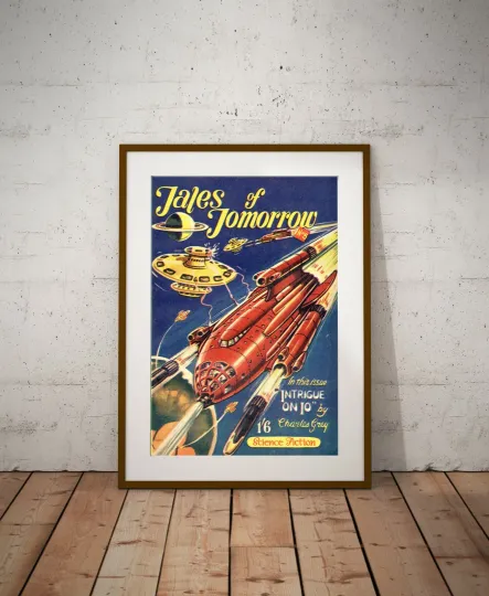 Discover 1950's Science Fiction POSTER! - (up to 24 x 36) - Vintage - Spaceship - SciFi