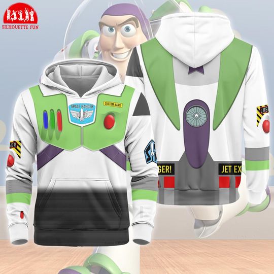 Custom Name Buzz Lightyear 3D Full Over Print Hoodie