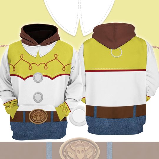 Discover Toy Story Jessie 3D Full Over Print Hoodie, Jessie Costume Hoodie, Toy Story 3D Shirt, Jessie Cosplay Sweatshirt, Halloween Costume Hoodie