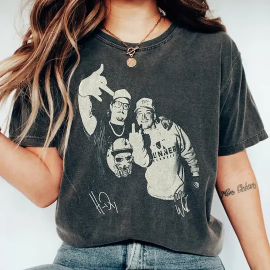 Discover Wallen Western Shirt, Hardyy & Wallen Country Music T-Shirt For Men Women