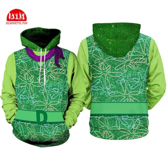 Discover Inside Out 2 3D Full Over Print Costume Shirt, Inside Out Disgust Hoodie