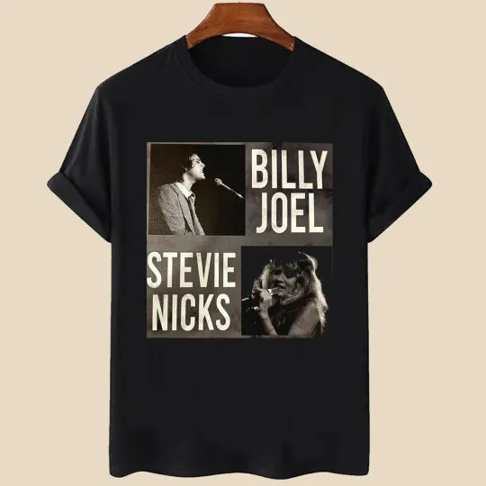 Discover Billy Joel And Stevie Nicks T-Shirt Billy Joel Basic Cotton Unisex Shirts