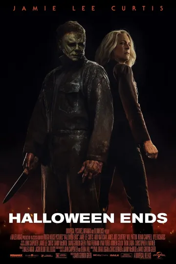 2022 Halloween Ends Movie Poster, Michael Myers Laurie Strode Vertical Poster