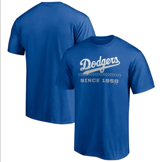 Discover Los Angeles Dodgers Fanatics Royal Blue Total Dedication Short Sleeve T-Shirt