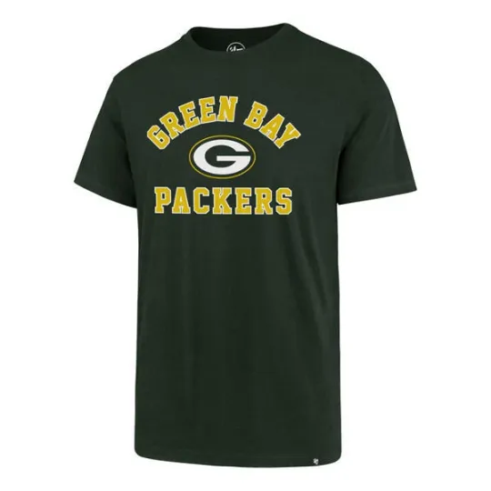 Discover Green Bay Packers '47 Brand Var Arch Green Super Rival T-Shirt