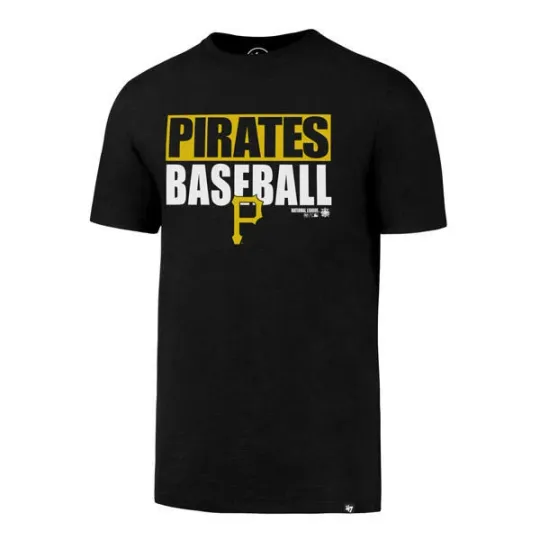 Discover Pittsburgh Pirates '47 Brand Arch Black Super Rival T-Shirt