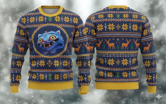 Discover Blue Tiger Ugly Sweater, Kpop Tiger Holiday Sweater, Blue Tiger Sweater, Saja Boys Shirt, Tiger Christmas Ugly Sweater, Christmas Gift