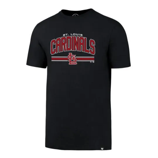 Discover St. Louis Cardinals '47 Brand Arch Navy Blue Super Rival T-Shirt
