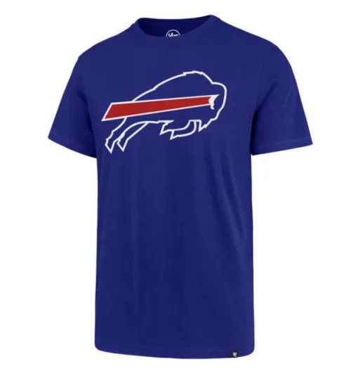 Discover Buffalo Bills '47 Brand Imprint Super Rival Short Sleeve Blue T-Shirt