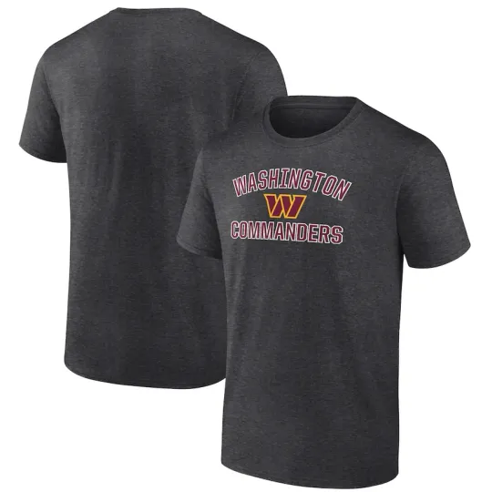 Washington Commanders Fanatics Charcoal Victory Arch Short Sleeve T-Shirt