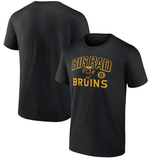 Boston Bruins Fanatics Brand Black Ice Cluster T-Shirt