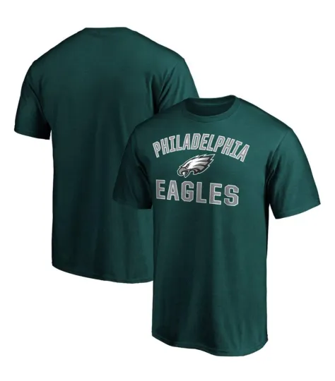 Discover Philadelphia Eagles Fanatics Midnight Green Victory Arch Short Sleeve T-Shirt