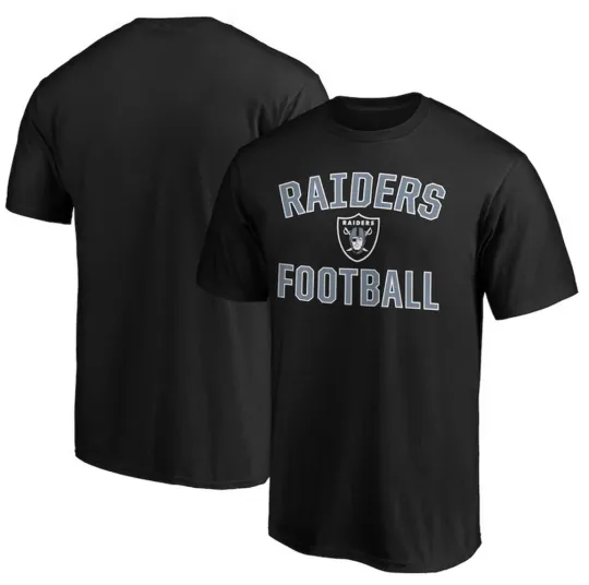 Las Vegas Raiders Fanatics Black Victory Arch Short Sleeve T-Shirt