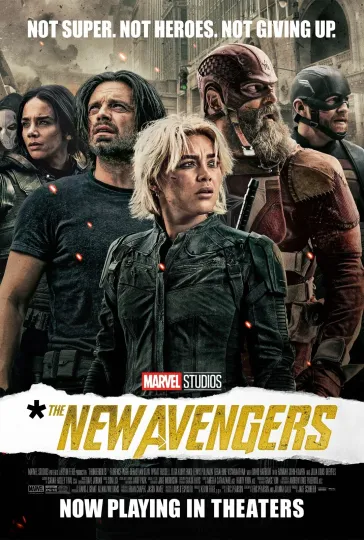 Discover 2025 Thunderbolts Movie Poster, Florence Pugh Sebastian Stan Marvel Vertical Poster