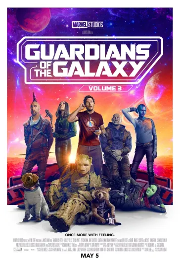 Guardians of the Galaxy Vol 3 Movie Poster, Marvel Star-Lord Groot Vertical Poster