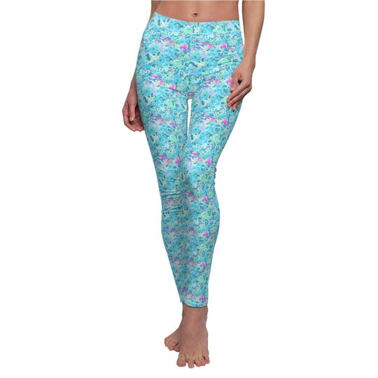 Discover Bright Floral Flight - Peter Pan - Women's Full Length Leggings