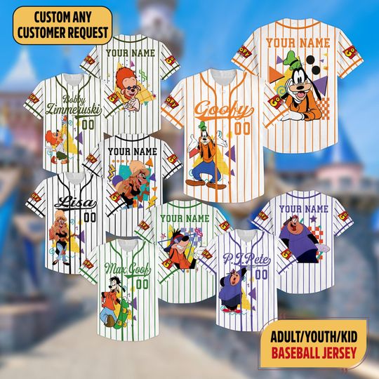 Discover Custom A Goofy Movie Baseball Jersey