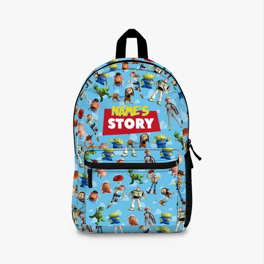 Toy Story Backpack, Personalized Fan Backpack, Kids Backpack with Name, Custom Monogrammed Bag, Woody Buzz Lightyear Jessie Design