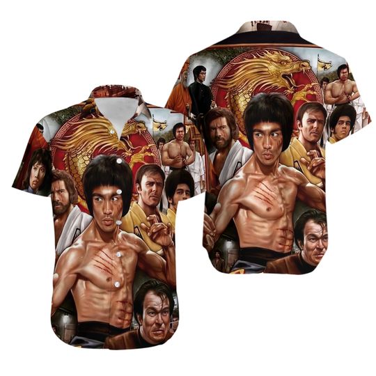 Bruce Lee Hawaiian Shirt, Bruce Lee OG Shirt, Bruce Lee Shirt, Movie Shirt