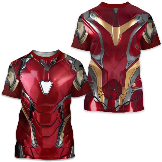 Iron Man Mark LXXXV Costume Shirt, Avenger Cosplay Costume Shirt, Halloween Costume For Marvel Fan, Superhero Costume Shirt