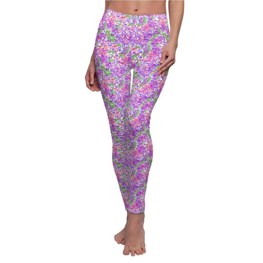 Bright Tropical Splash Mickey & Friends Women's Full Length Leggings