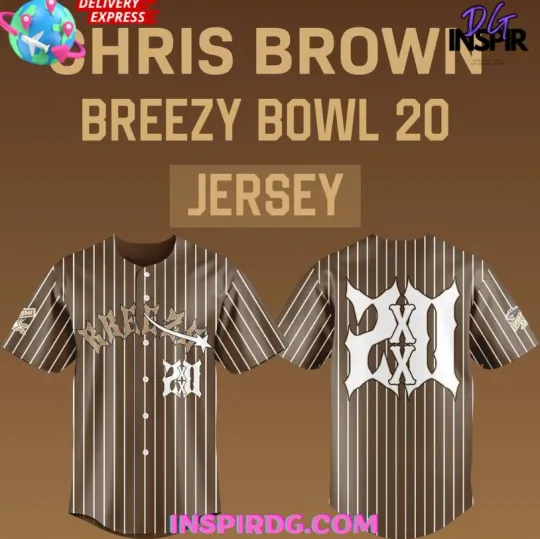 Discover Yc Chris Brown X Breezy Bowl 20 Special Baseball Jersey