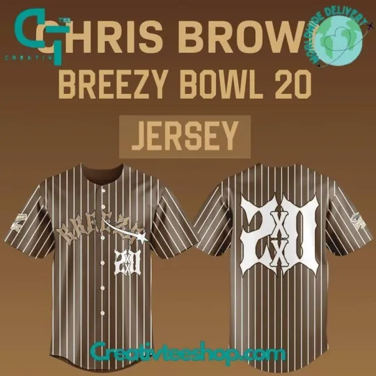 Discover Chris Brown – Breezy Bowl 20 Baseball Jersey