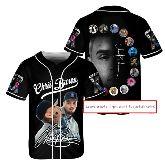 Discover Personalized Ch!ris Brown Breezy Bowl Jersey, Breezy 2025 Bowl XX Baseball Shirt