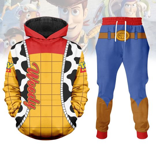 Discover Halloween Woody Cosplay Hoodie Jogger, Toy Cowboy Costume Tracksuit, Halloween Outfit for Men Women, Disney Inspired Costume Shirt