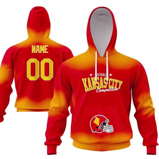 Discover Custom Kansas City Football Hoodie: Personalized Fan Gift