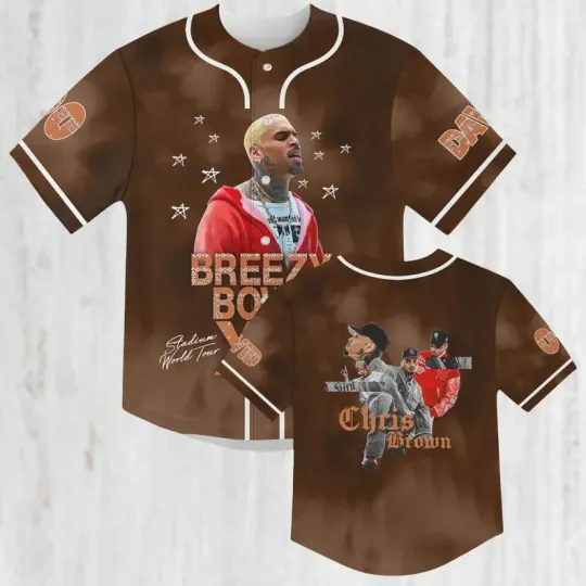 Custom Chris Brown Breezy Bowl Baseball Jersey, Breezy Bowl XX Shirt, Breezy Bow