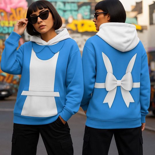 Discover Alice in Wonderland Halloween All Over Print Costume Hoodie, Alice in Wonderland Costume, Halloween Costume Sweatshirt, Halloween Party