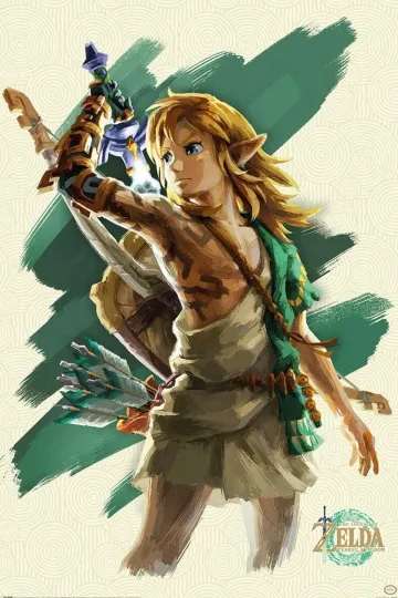 The Legend of Zelda Tears of the Kingdom Link Unleashed Vertical Maxi Poster