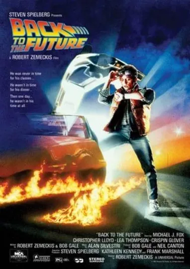 Back to the Future Movie Score Vertical Poster