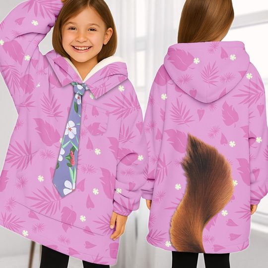Discover Nick Wilde Pink Cosplay Blanket Hoodie, Disney Zootopia 2 Hoodie With Pocket, Disneybound Costume, Animal Kingdom Shirt, Christmas Gift