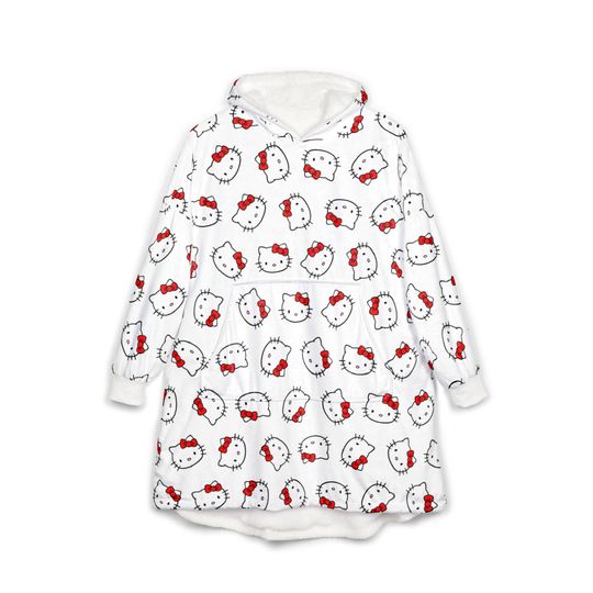 Hello Kitty Hooded Fleece Blanket: Cozy, Lightweight, No-Fade Print